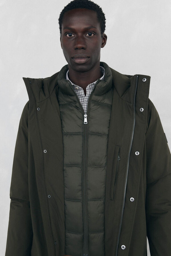 Pedro del Hierro Parka curta capuz Verde