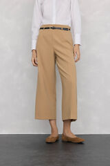 Pedro del Hierro culottes pants with belt Beige