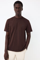 Pedro del Hierro Basic T-shirt Brown