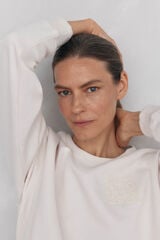 Pedro del Hierro Towel logo sweatshirt Beige