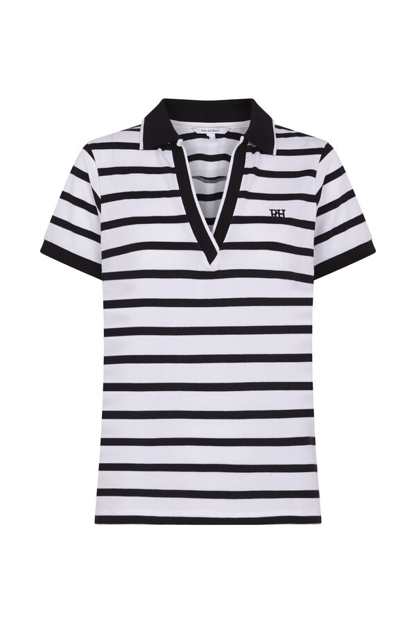 Pedro del Hierro Polo manga corta rayas Blanco