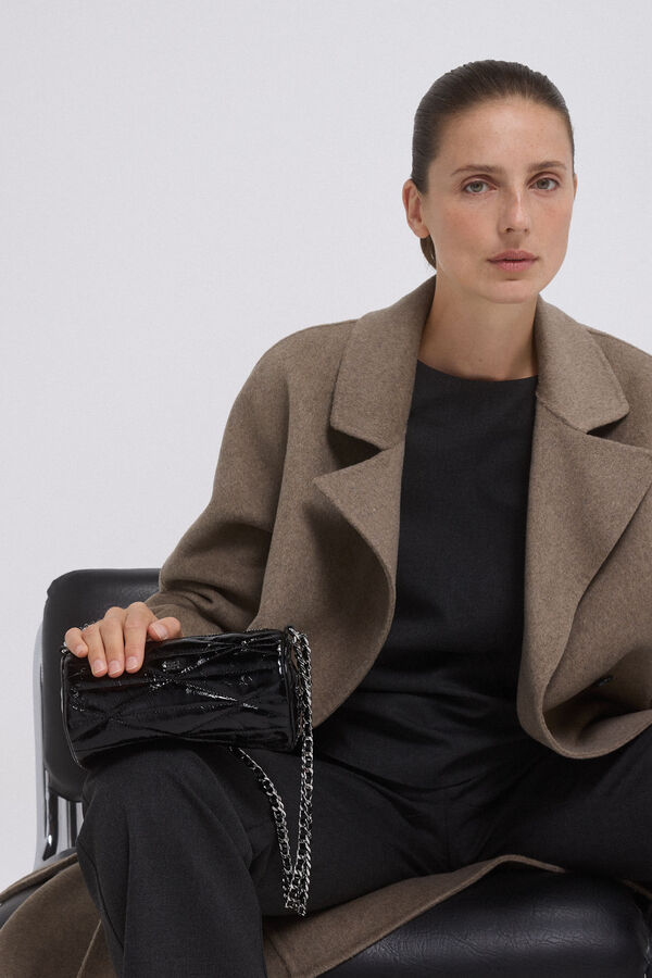 Pedro del Hierro Abrigo bat&iacute;n doubleface Gris