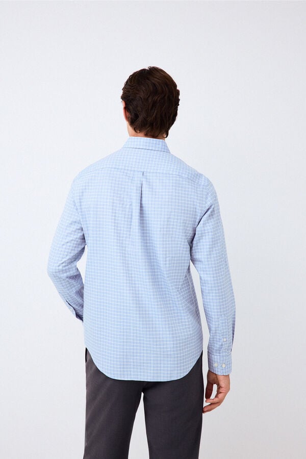 Pedro del Hierro Plaid shirt Blue