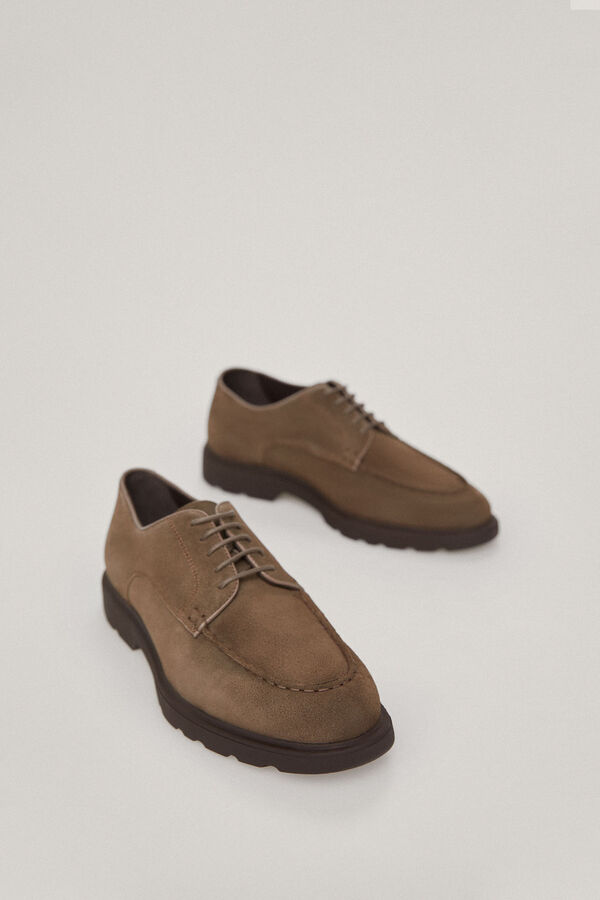 Pedro del Hierro Zapato serraje cordones Beige