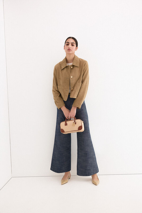 Pedro del Hierro Suede jacket Green