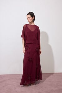 Pedro del Hierro Chiffon cape and top