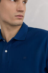 Pedro del Hierro Basic piqué polo shirt Blue