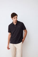 Pedro del Hierro Piqu&eacute; basic polo shirt Grey