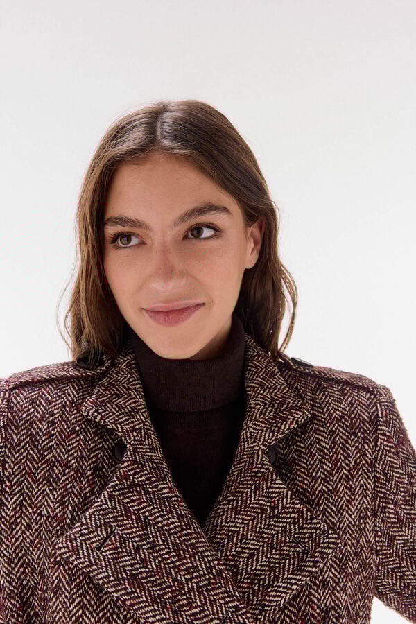 TFP by Tamara Falcó Double double-breasted coat Grey