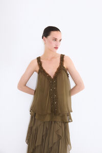 Pedro del Hierro Ruffle strap top