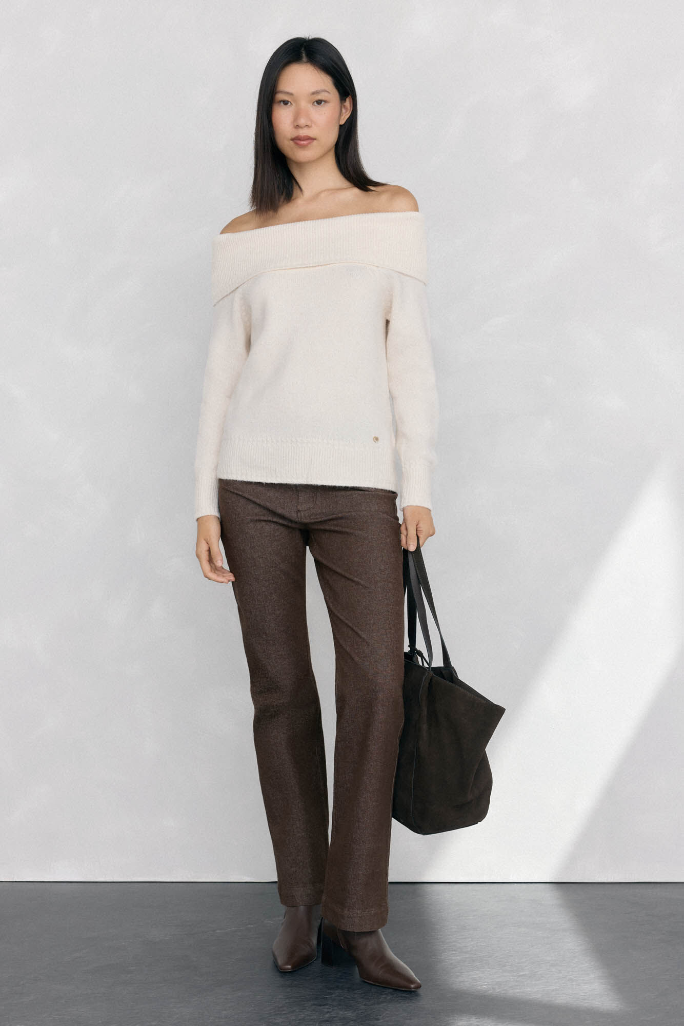 Pedro del Hierro Wrap neck sweater