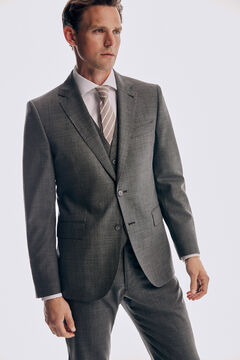 Pedro del Hierro Tailored fit grey trousers Grey