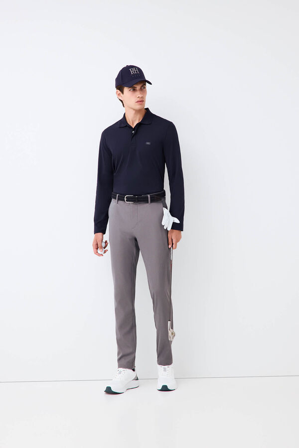 Pedro del Hierro Polo t&eacute;cnico de manga comprida Golf Azul