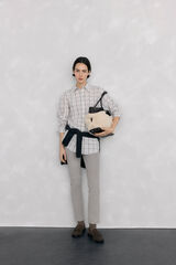 Pedro del Hierro Calças push-up de veludo Cizento