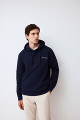 Pedro del Hierro Hooded logo sweatshirt Blue