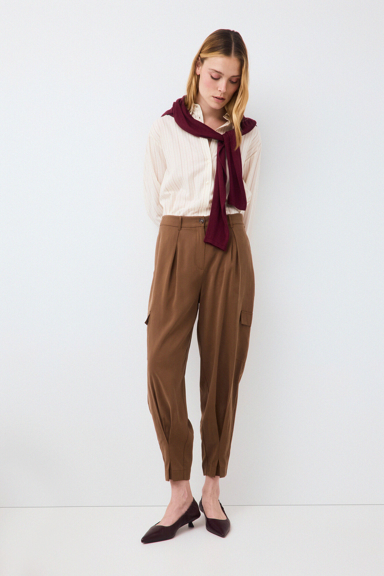 Pedro del Hierro Fluid cargo trousers