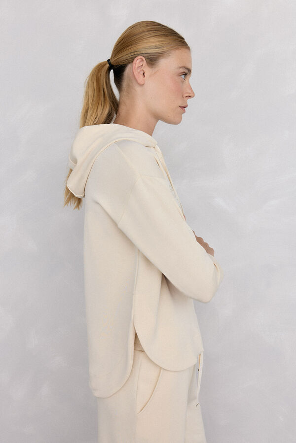 Pedro del Hierro soft touch logo hood Green