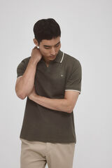 Pedro del Hierro Open neck polo Green