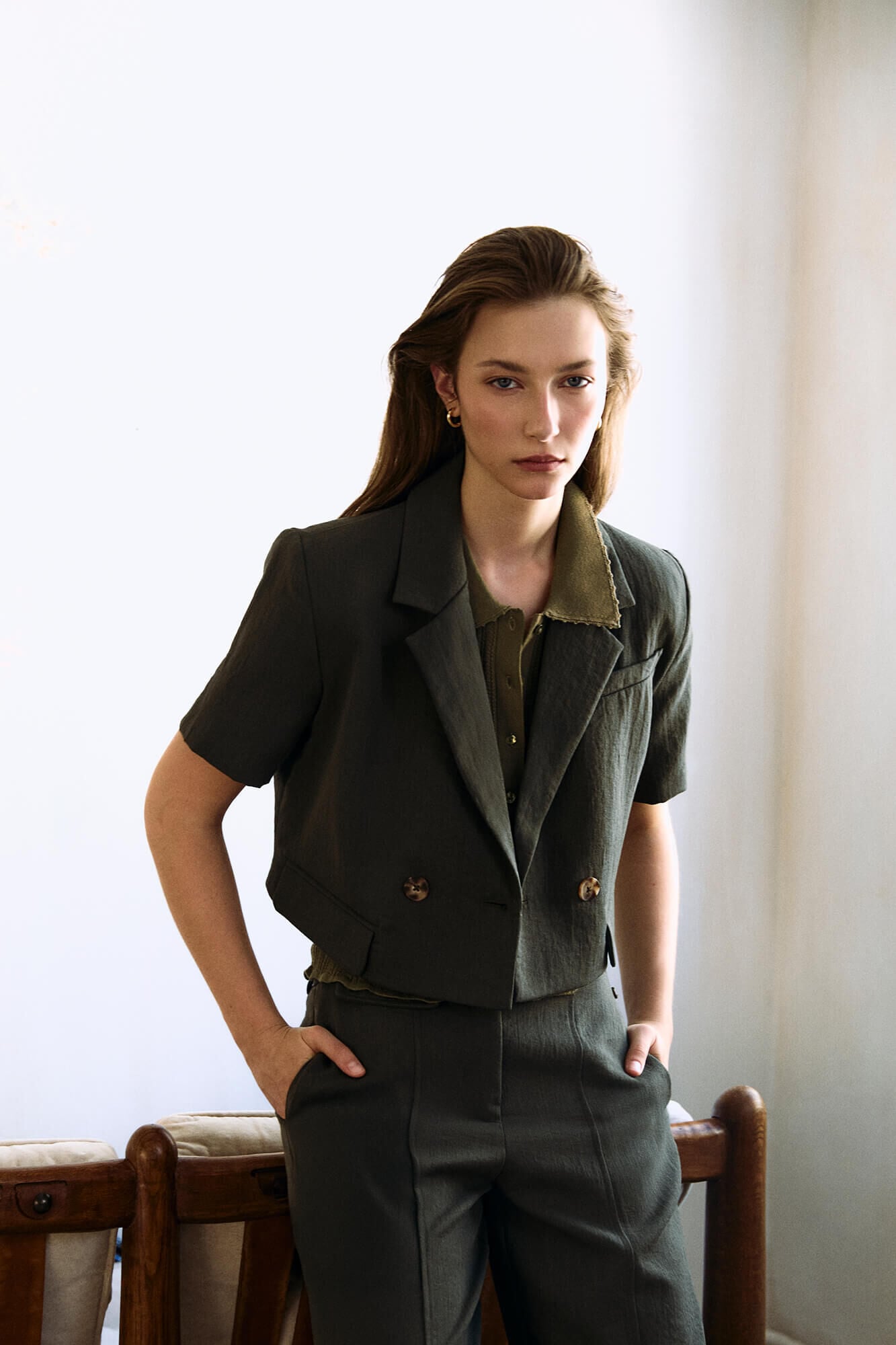 Pedro del Hierro Crop blazer