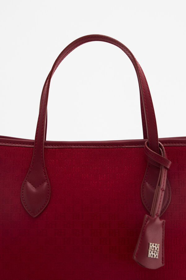 Pedro del Hierro Jacquard medium tote Burgundy