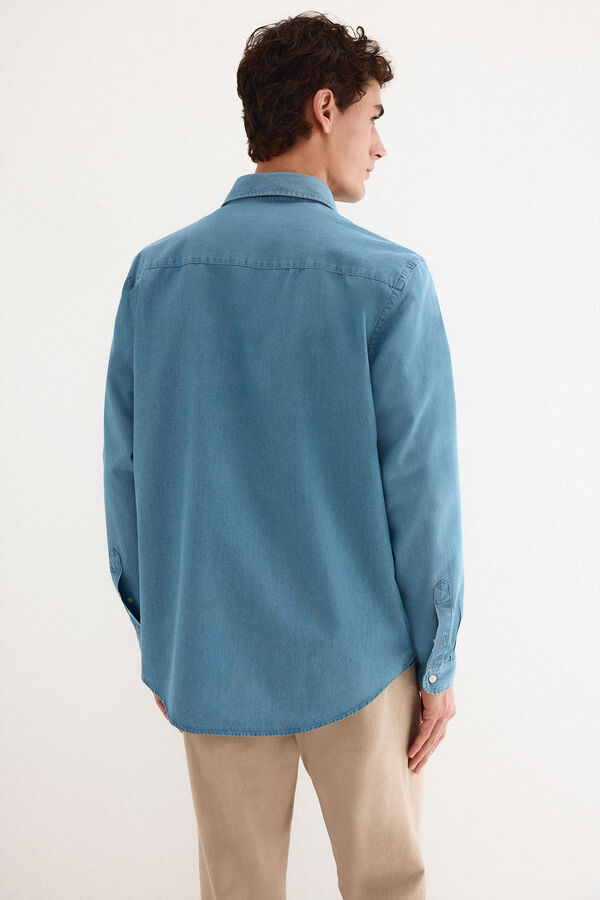 Pedro del Hierro Italian denim shirt Blue