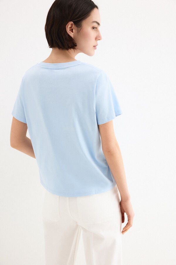 Pedro del Hierro Basic charm T-shirt Blue
