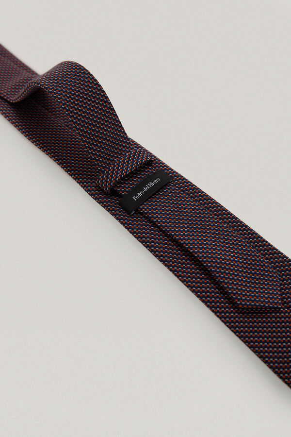 Pedro del Hierro Corbata seda lisa Azul