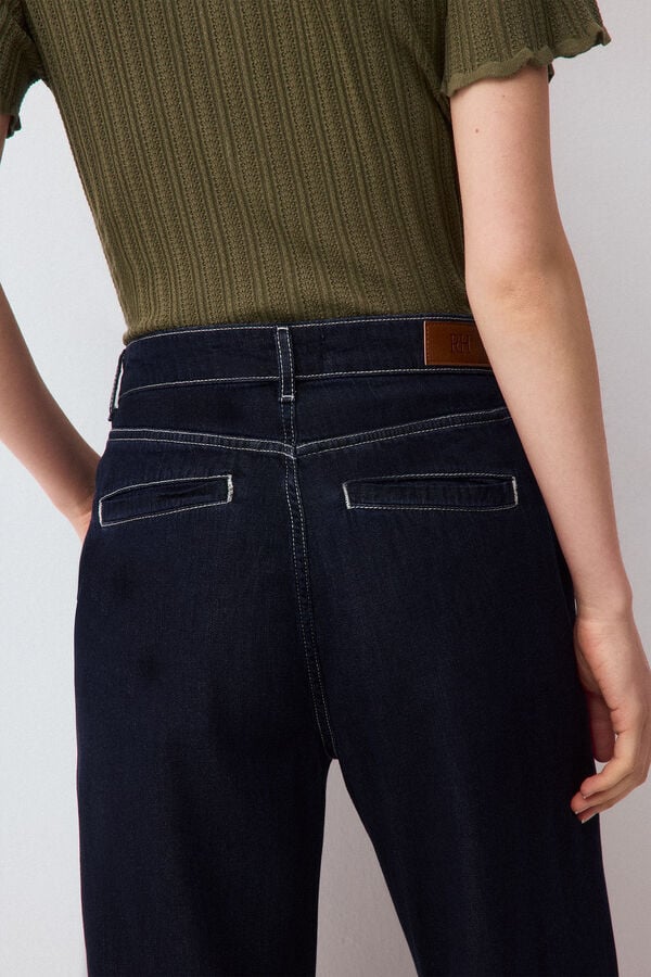 Pedro del Hierro Jeans wide leg arch Azul