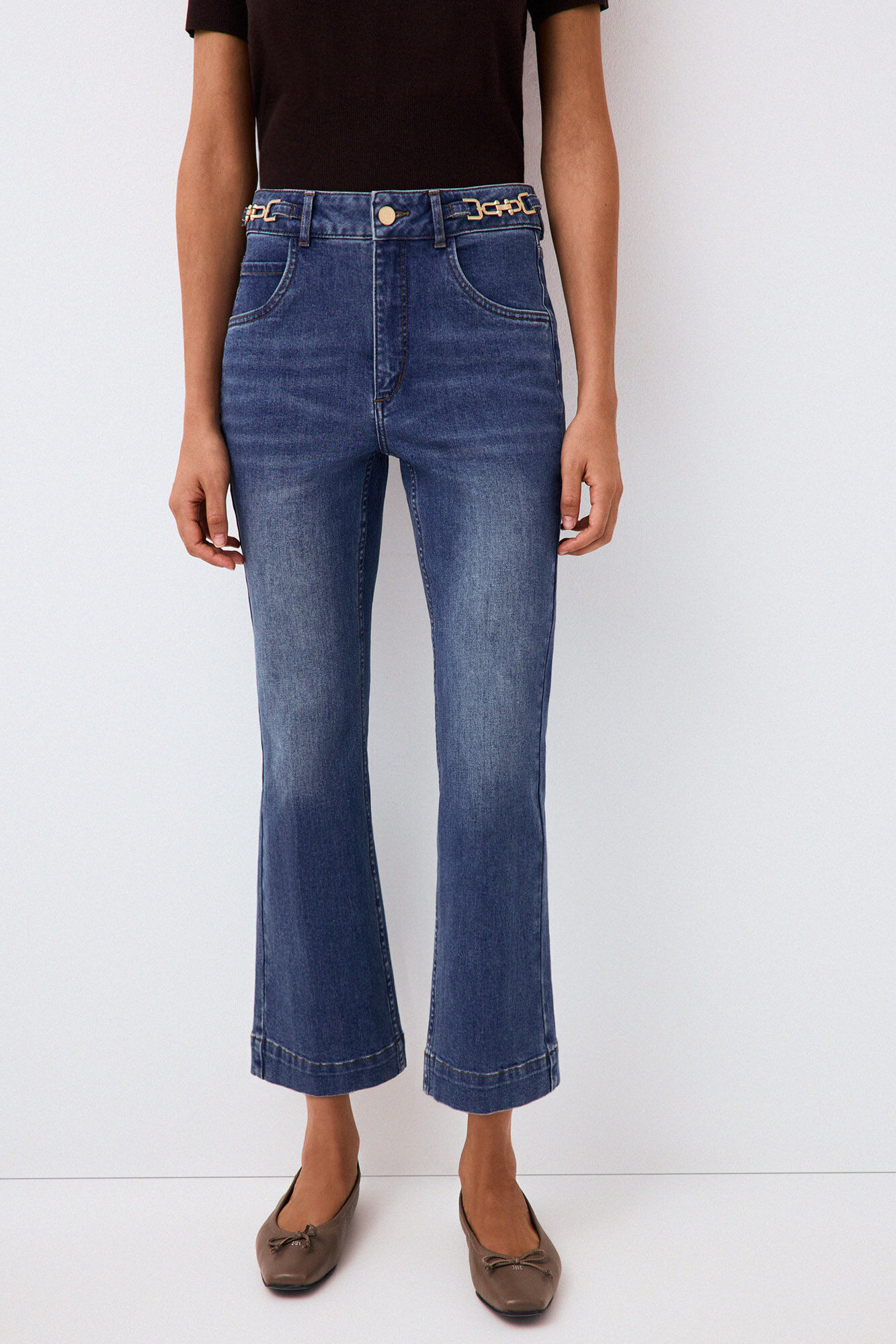 Pedro del Hierro Cropped flare jeans