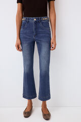 Pedro del Hierro Cropped flare jeans Blue