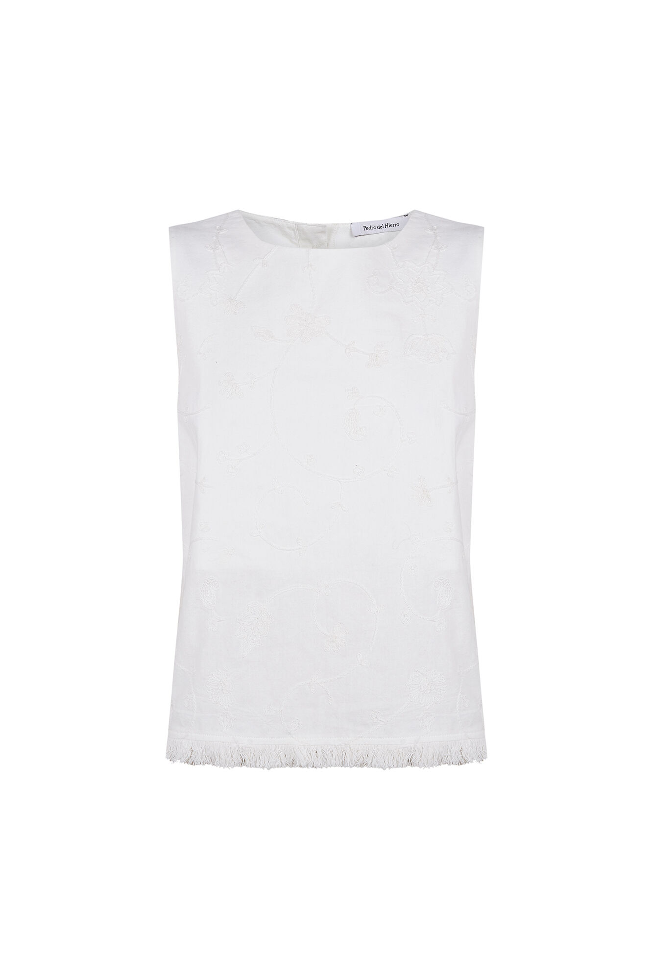 Pedro del Hierro Embroidered cotton top