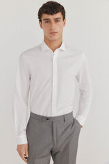 Pedro del Hierro Plain easy-iron anti-odor regular fit shirt White