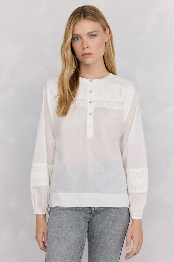 Pedro del Hierro Romantic blouse Ecru