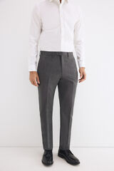 Pedro del Hierro Canvas slim bi-stretch trousers Grey