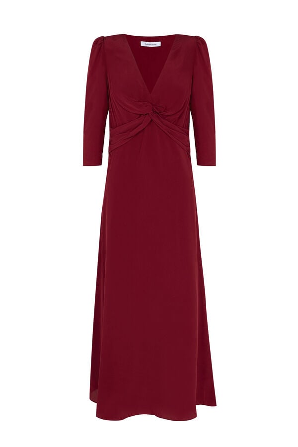 Pedro del Hierro Vestido comprido midi Bordeaux