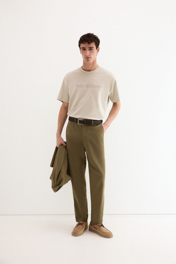 Pedro del Hierro Logo T-shirt Grey