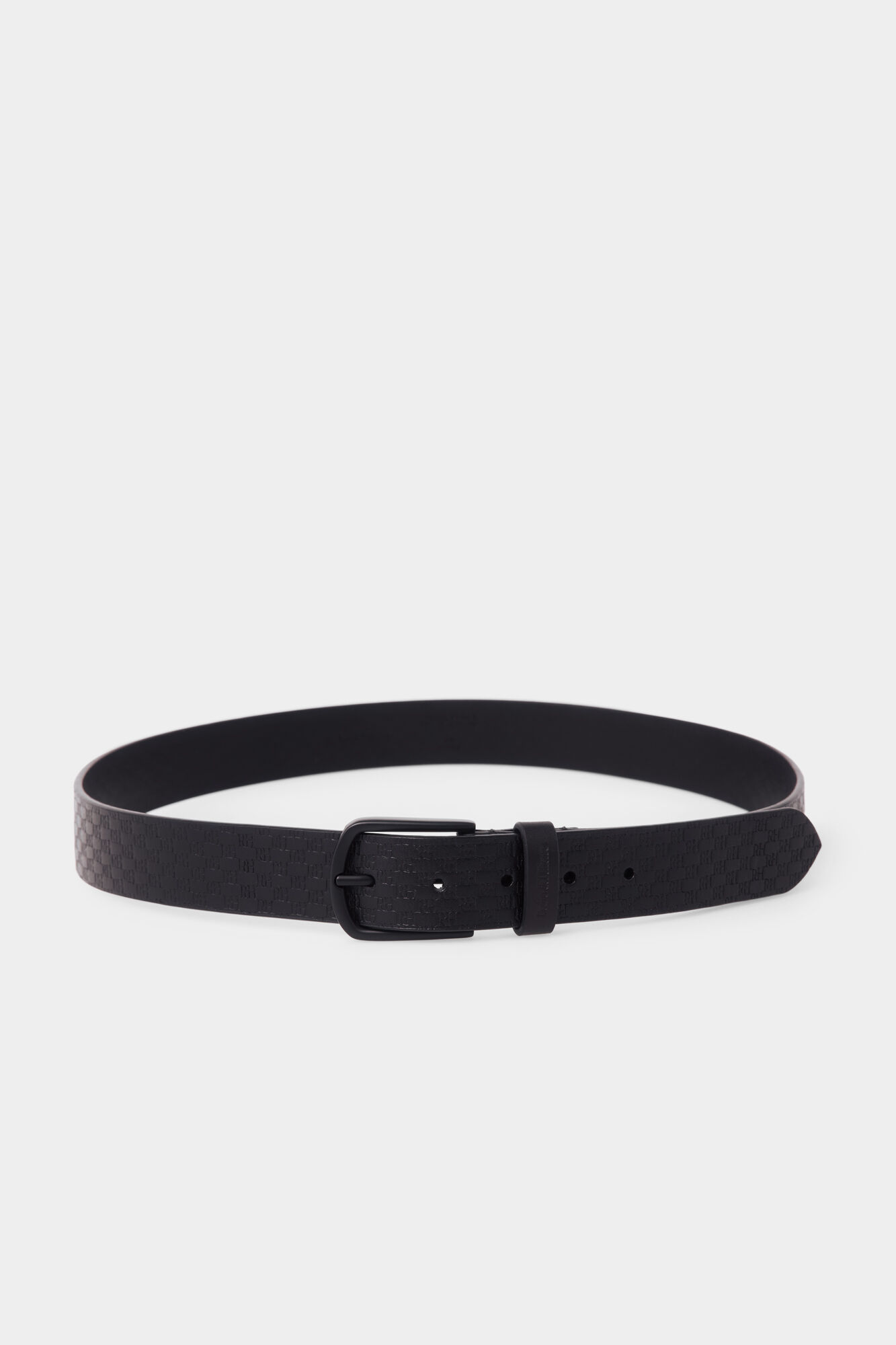 Pedro del Hierro Leather belt with engraved logos