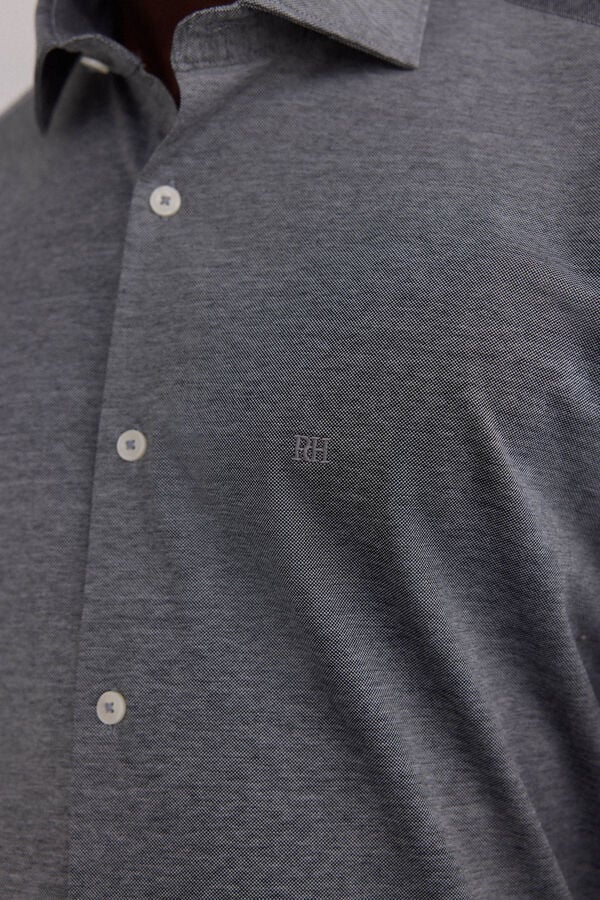 Pedro del Hierro jersey-knit knit shirt Grey