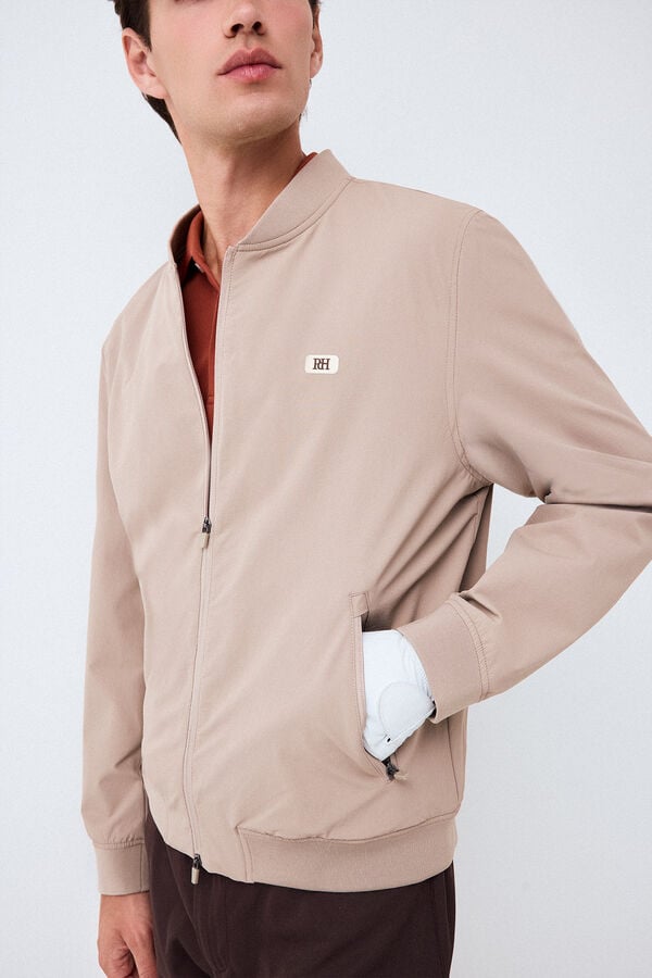 Pedro del Hierro Blus&atilde;o bomber Golf Beige