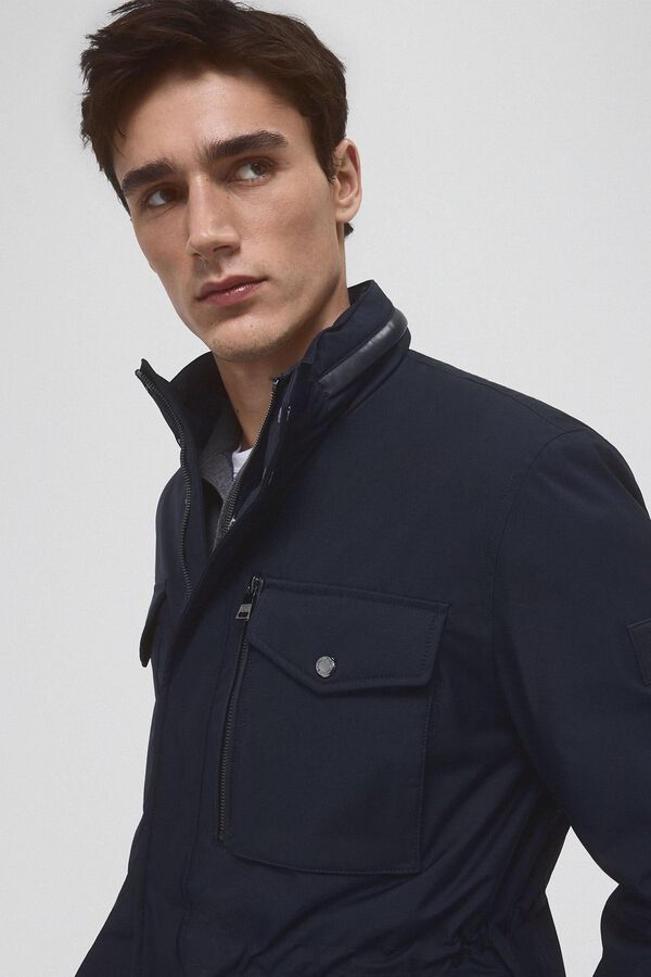 Pedro del Hierro Jacket with four pockets Blue