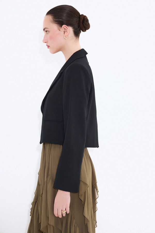 Pedro del Hierro Blazer curto preto Preto