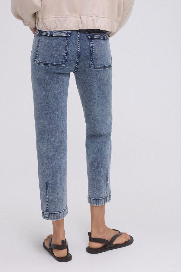 Pedro del Hierro Calça jeans skinny slim tencel™ lyocell Azul