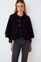 Pedro del Hierro Cape jacket Black