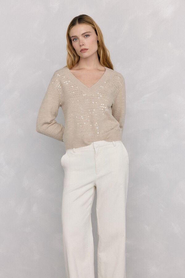 Pedro del Hierro Sequin jumper Green