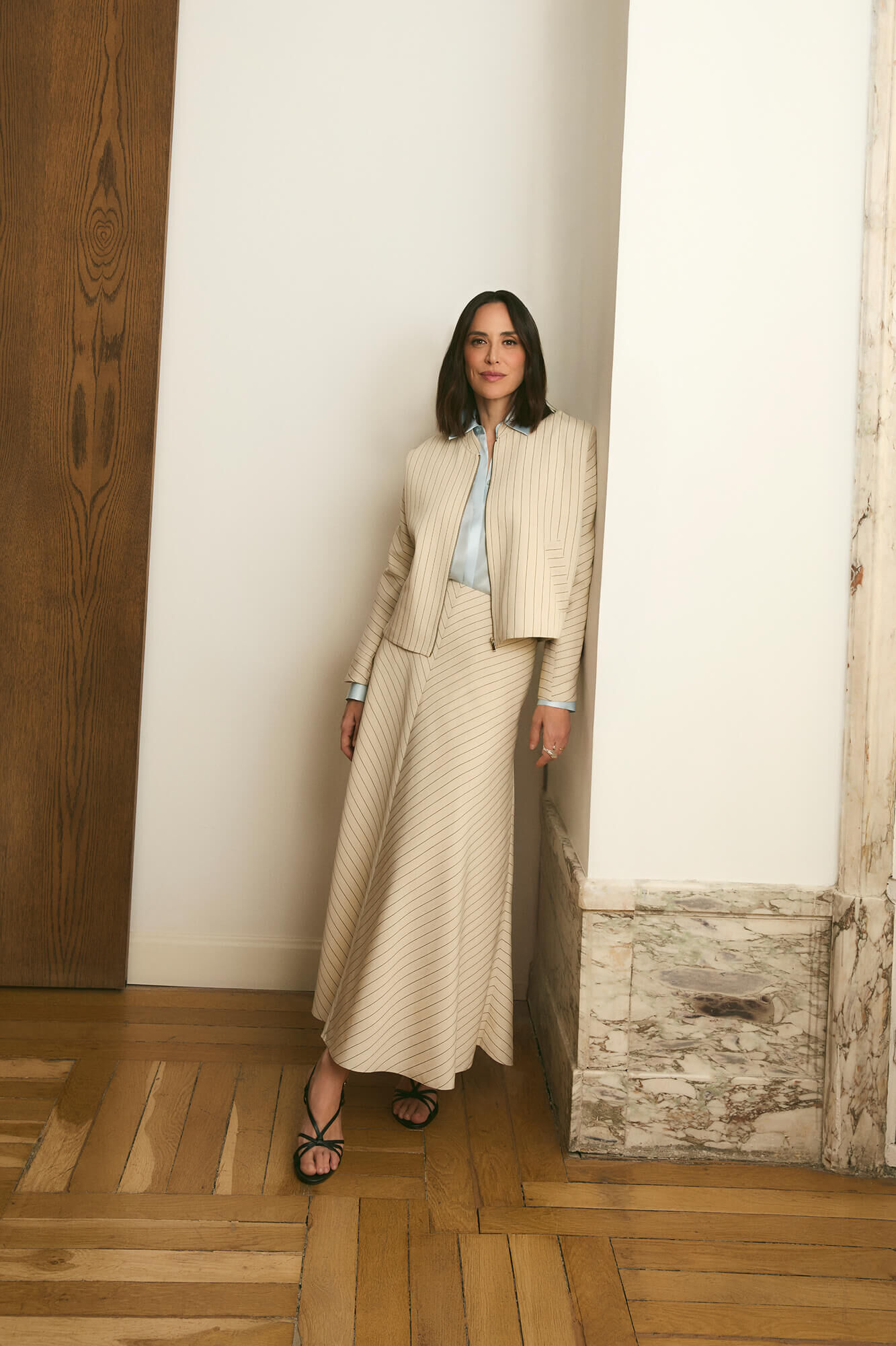 TFP by Tamara Falc&oacute; Chaqueta de rayas