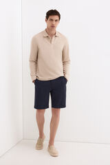 Pedro del Hierro Regular chino Bermuda shorts Blue
