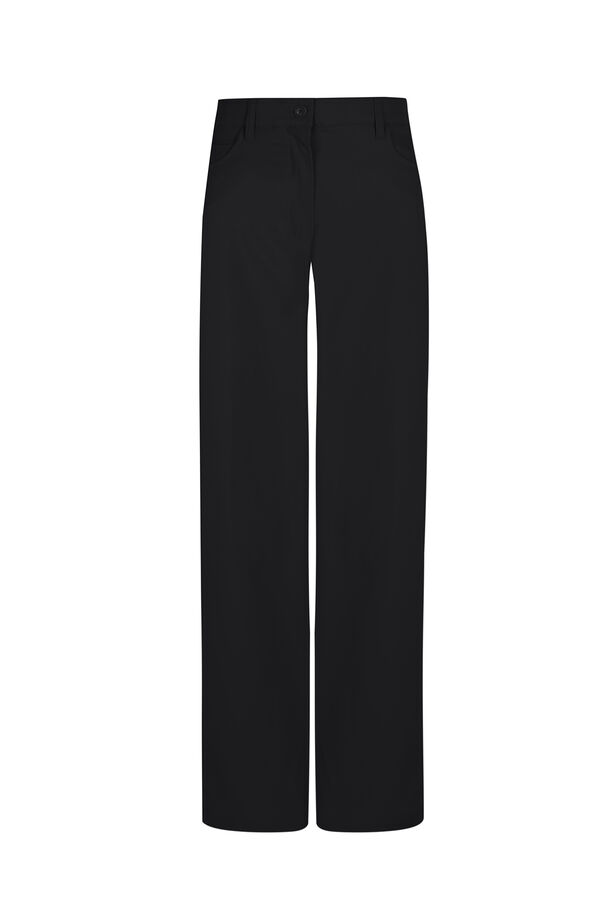 Pedro del Hierro Long pleated trousers Blue