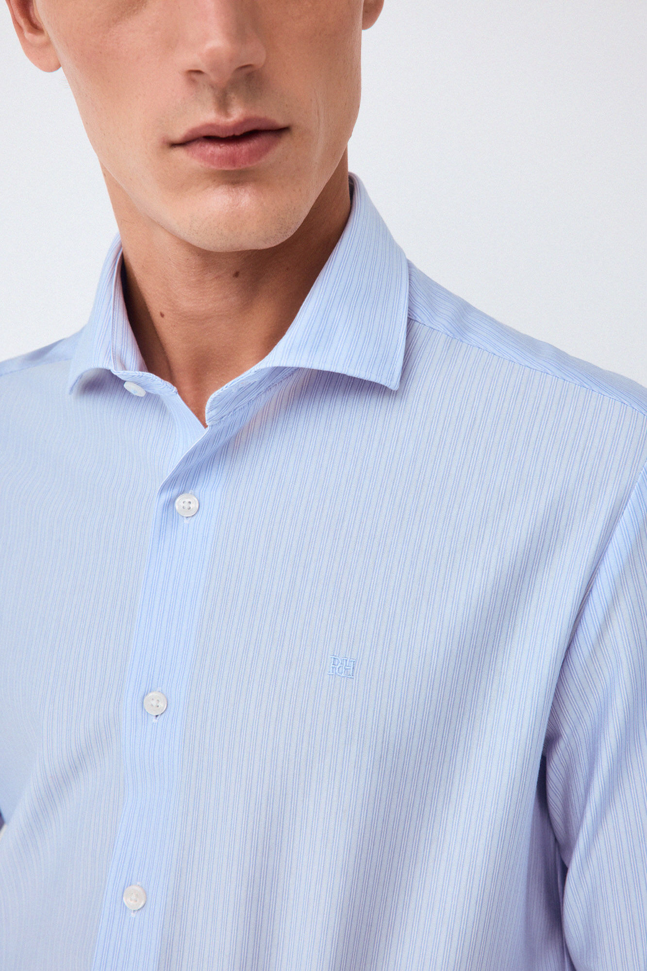 Pedro del Hierro Striped jersey-knit shirt
