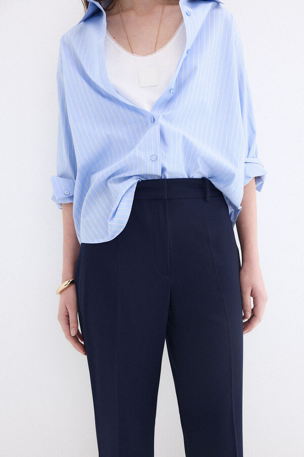 Pedro del Hierro Cal&ccedil;as de fato flare Azul