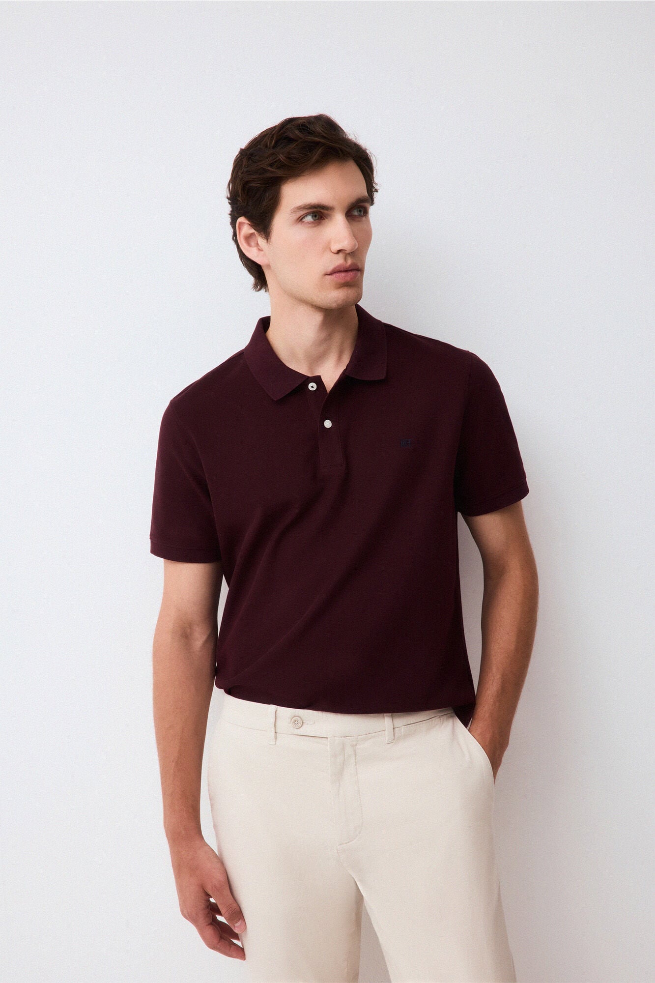 Pedro del Hierro Piqu&eacute; slim fit polo shirt